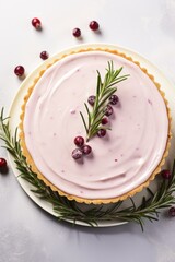 Canvas Print - christmas cake with berries