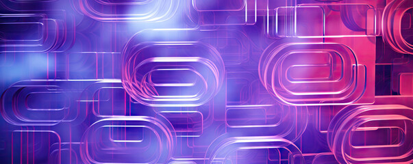 Poster - digital geometric abstract glowing background
