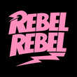 Rebel text word Vector graphic T shirt design. Download it Now