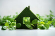 Green concept eco environment housing home ecological nature property grass