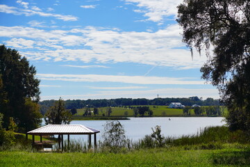 Wall Mural - Middle lake park at Wesley Chapel, close to Tampa in Florida