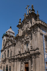 Wall Mural - Porto Church of the Venerable Third Order of Nossa Senhora do Carmo (Igreja do Carmo, XVIII century) located at the intersection between Carlos Alberto Square and Rua do Carmo. Porto, Portugal.