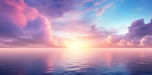 Dawn's Majesty: A Stunning Showcase of Sun, Sea, and Clouds Generative AI