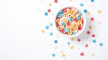 A Bowl Of Cereal With Stars
