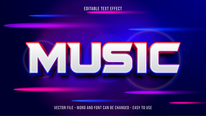 Poster - editable text effect music festival theme