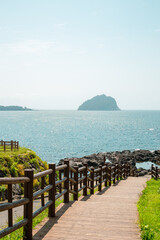 Wall Mural - Seogwipo Jaguri Park and seaside walkway in Jeju Island, Korea