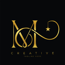 M Luxury Letterhead Logo