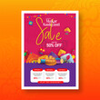 Makar Sankranti Festival Offer A4 Poster Design Template, Indian Festival Sale A4 Size Poster Design Layout Template