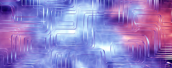 Poster - abstract technology geometrical background. ideal for neural network, cybersecurity, data stream, da