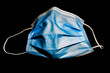 blue bag isolated on white