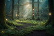 mystical forest - dreamland landscape,  generative ai