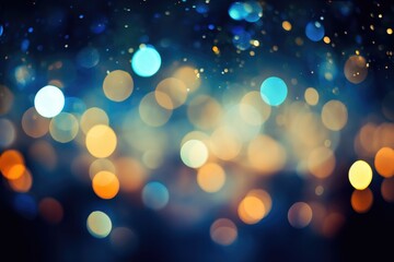 Wall Mural - colorful festive abstract blurred bokeh background