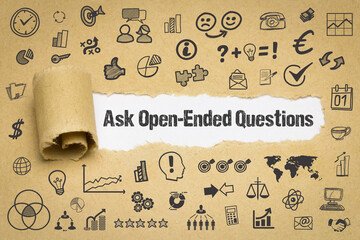 Wall Mural - Ask Open-Ended Questions