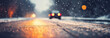 Frozen roads, dangerous driving

