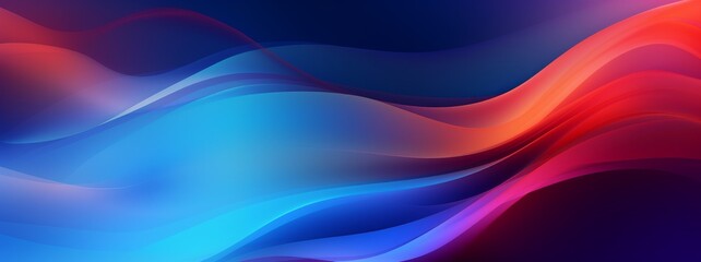 Fototapete - Simple abstract background with dynamic wave line effect. An artistic banner for your design project, website.