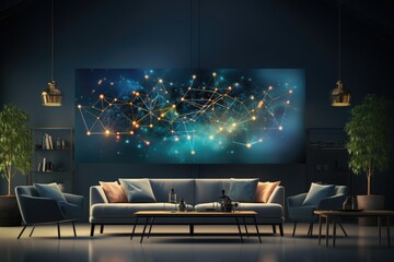 Wall Mural - The concept of artificial intelligence in the modern digital world