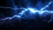 © sema_srinouljan - blue fantasy lightning on black background
