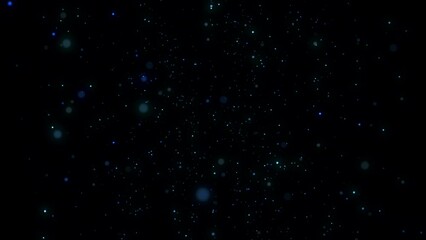 Poster - Hyperspace of Particles Glowing Neon. Travel Time Clip. Background Dark in Dynamic of Move. Footage Digital Sci-fi Traffic Animation 3D Lines Flying Speed High.