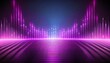 ultraviolet abstract futuristic background neon wave equalizers neon glow