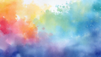 Wall Mural - colorful watercolor hand painted abstract background for textures