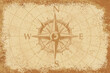 Compass rose colorful vintage background