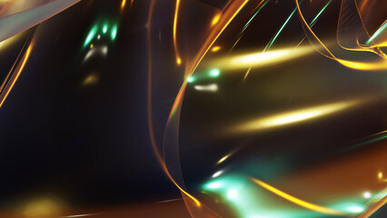 Poster - Abstract colorful light background with smooth curvy lines in 3d rendering for posters, banners and covers concept