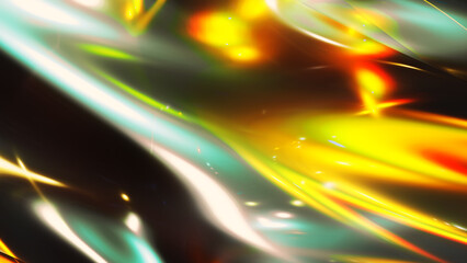 Poster - Abstract colorful light background with smooth curvy lines in 3d rendering for posters, banners and covers concept