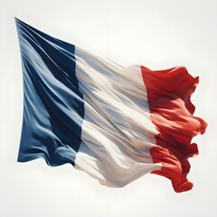 France flag on white background