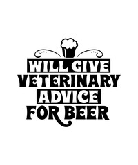 Wall Mural - will give veterinary advice for beer svg