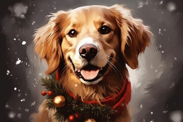 Wall Mural - Pet Portraits - Generative AI