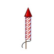 party firework rocket cartoon. explosion carnival, festive year, sparkle celebrate party firework rocket sign. isolated symbol vector illustration