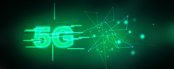 Poster - 2d rendering 5G Network 5G Connection
