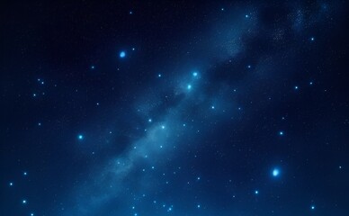 Wall Mural - Dark blue sky with stars.