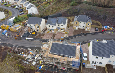 Wall Mural - New housing development building houses for increased demand in rural areas