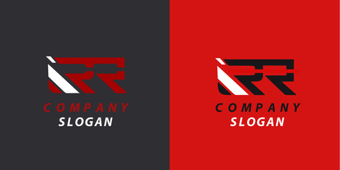Fototapete - RR logo illustration vector