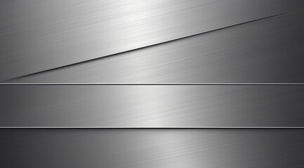 Wall Mural - Crossed lines on a matte metal surface creating a geometric pattern.