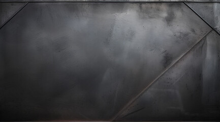 Wall Mural - Illustration of a metal sheet made of black metal. 