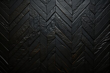 Black Background With Intricate Weave. Black Parquet