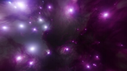 Wall Mural - Abstract Purple Nebula background