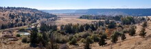 Panorama Of Farms In The Valley Near Culver, Oregon, USA