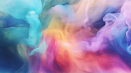 Wall Mural - colorful smoke of joss stick