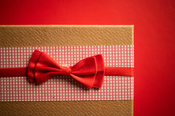 Sticker - red ribbon on gift box