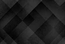 Modern Abstract Black And White Background Design With Layers Of Textured Transparent Material In Triangle Diamond And Squares Shapes In Geometric Pattern, Industrial Or Dynamic Business Background