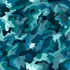 Wall Mural - green camouflage pattern | generative AI