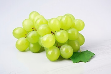 Wall Mural - Grapes white organic food bunch sweet healthy vine ripe fruit juicy green fresh