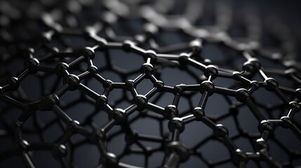 Wall Mural - A sophisticated 3D model illustrating the intricate bonding patterns within carbon nanotube structures.