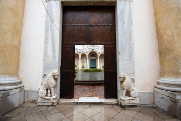 Canvas Print - Entrance to Salerno Cathedral - Italy