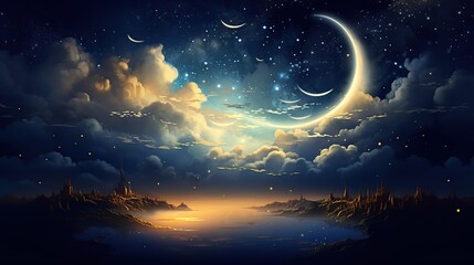 sky with moon