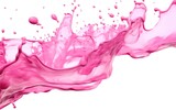 Fototapeta  - Elegant Pink Flowing Smoke in Soft Abstract Waves