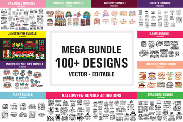 100+ t shirt designs mega svg bundle, t shirt designs svg, svg files for cricut, silhouette cut file